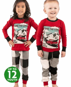 Take The Long Way Home Kid's Long Sleeve PJ's