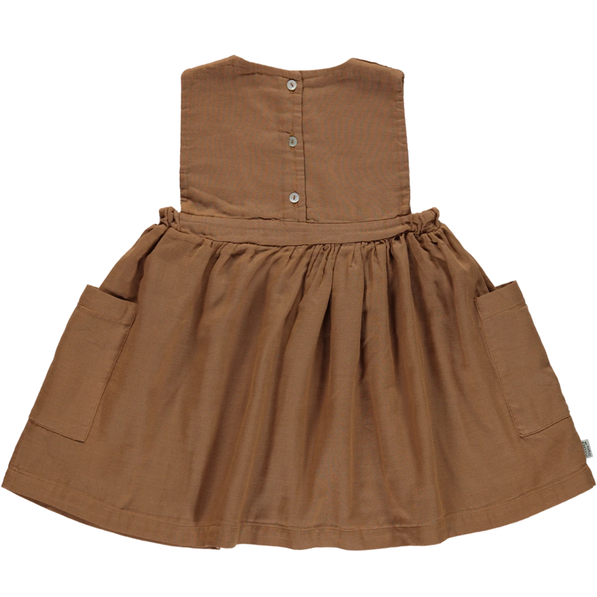Organic Cotton Mangue Dress - Brown Sugar (size 2 & 3 Left) 2 Organic Cotton Mangue Dress - Brown Sugar (size 2 & 3 Left) - Image 2