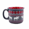 Moose Fair Isle Ceramic Mug