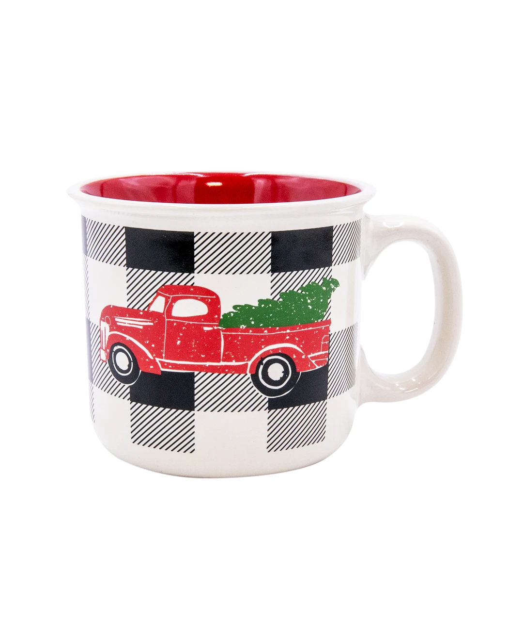 Truck Plaid Ceramic Mug 4 Pack 3 Truck Plaid Ceramic Mug 4 Pack - Image 3
