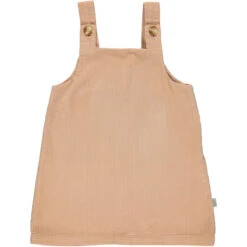 Organic Corduroy Pinafore - Maple Sugar