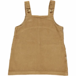 Organic Corduroy Pinafore - Brown Sugar