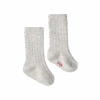 Organic Cotton Rib Socks - Light Grey Marl
