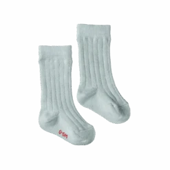 Organic Cotton Rib Socks - Sea