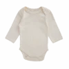 Organic Cotton Long Sleeve Body Suit - Pointelle