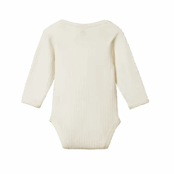 Engel Cheap Store -Engel Cheap Store NB22544 Merino Ess Pointelle Long Bodysuit Natural Back