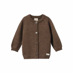 Merino Knit Cardigan - Acorn Marl