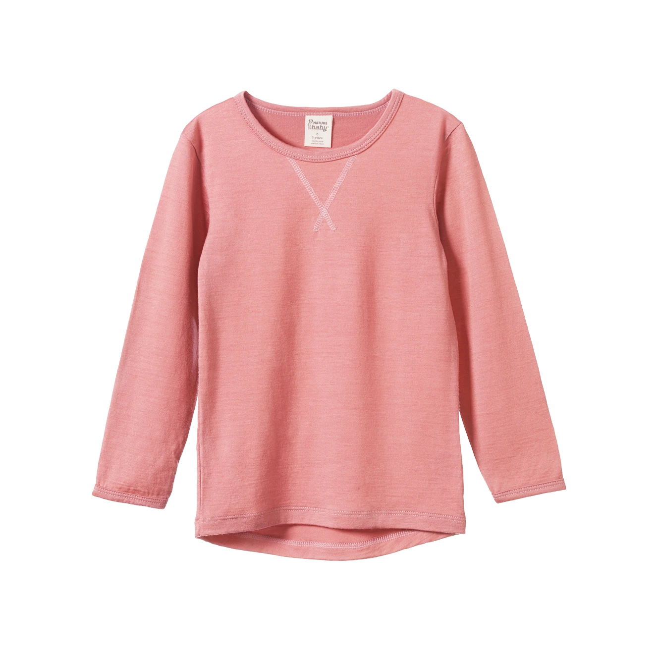 Merino Essential Tee - Petunia 2 Merino Essential Tee - Petunia - Image 2