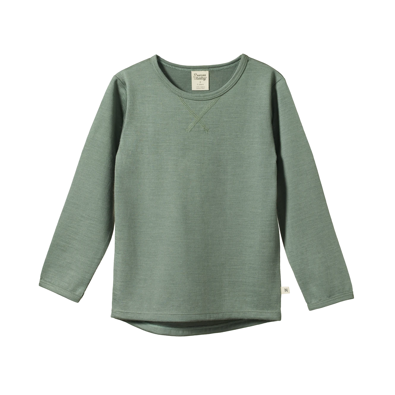 Merino Essential Tee - Nettle 3 Merino Essential Tee - Nettle - Image 3