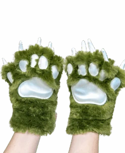 Green Dino Kid And Adult Paw Mitt