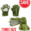 Green Dino Kid And Adult Combo Pack