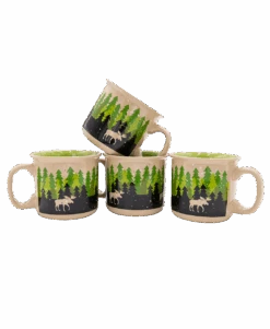 Forest Ceramic Mug 4 Pack