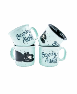 Bearly Awake Ceramic Mug 4 Pack
