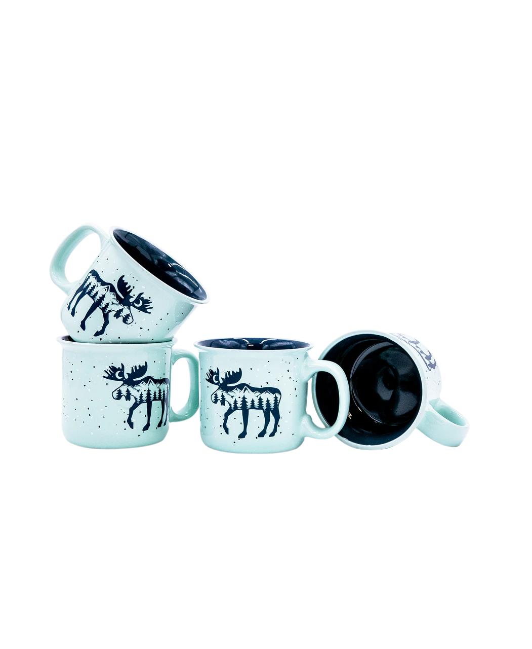 Mountain Moose Ceramic Mug 4 Pack 1 Mountain Moose Ceramic Mug 4 Pack