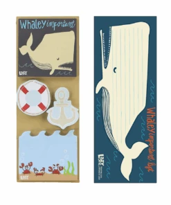 Whale Sticky Note And Notepad Combo Pack