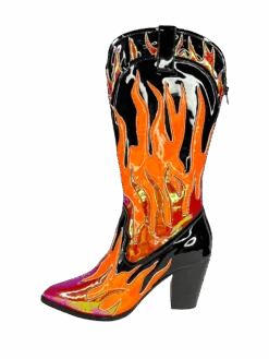 SPACE COWGIRL FLAME - BLACK/RED 8 SPACE COWGIRL FLAME - BLACK/RED -Engel Cheap Store SPACECOWGIRLFLAMEBLACKREDINNER