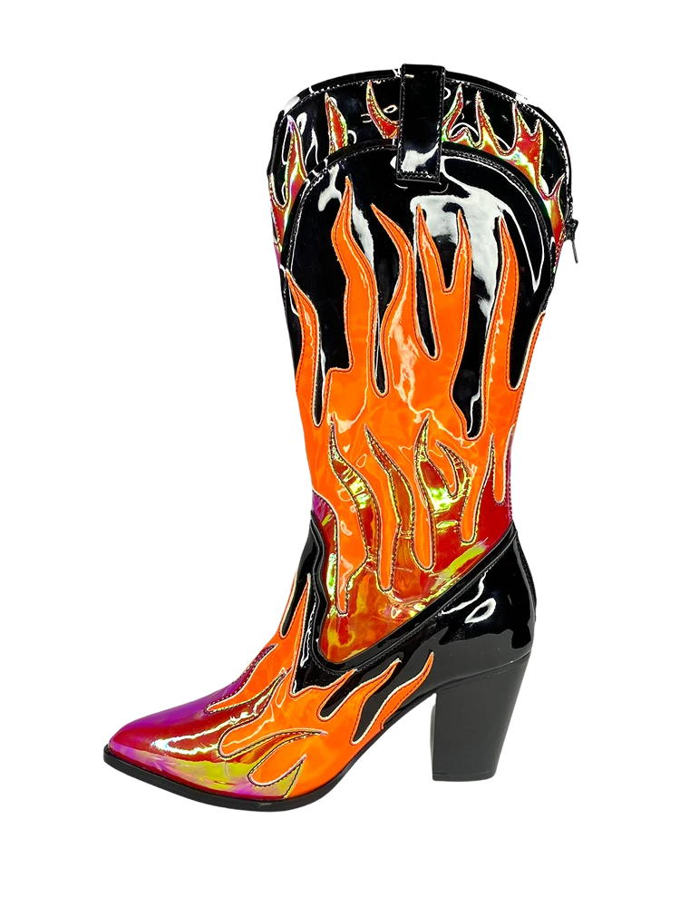 SPACE COWGIRL FLAME - BLACK/RED 4 SPACE COWGIRL FLAME - BLACK/RED - Image 4