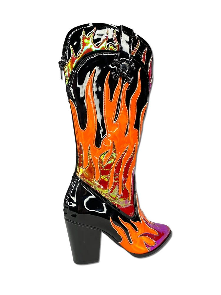 SPACE COWGIRL FLAME - BLACK/RED 5 SPACE COWGIRL FLAME - BLACK/RED - Image 5