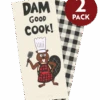 Dam Good Cook Tea Towel Two Pack
