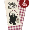 Huckle-Beary Tea Towel Two Pack