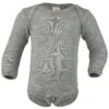 Engel Wool/Silk Long Sleeved Bodysuit – Grey Melange