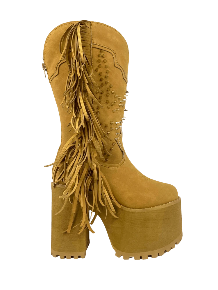 BAD B FRINGE - TAN 2 BAD B FRINGE - TAN - Image 2