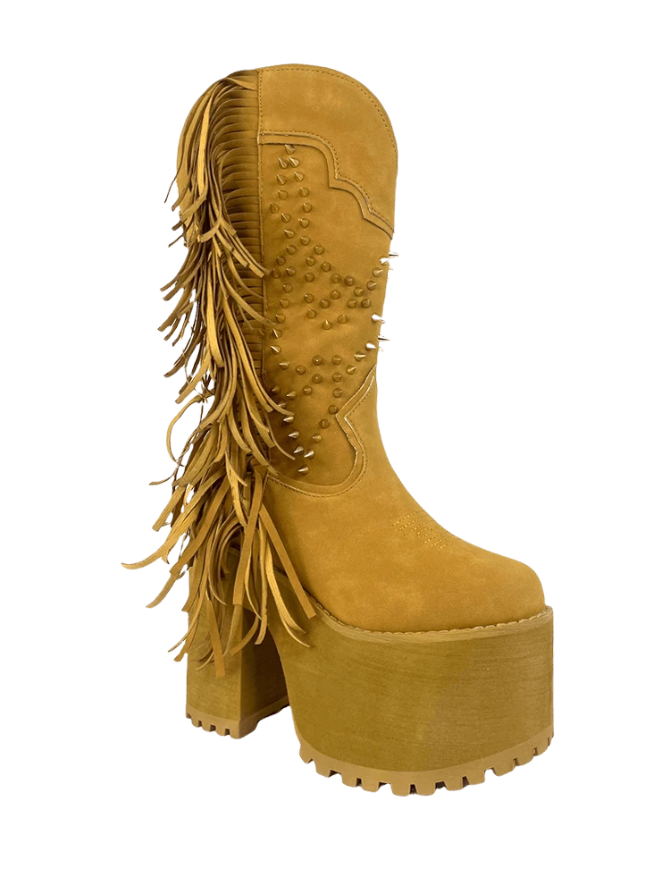 BAD B FRINGE - TAN 1 BAD B FRINGE - TAN