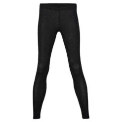 Engel Womens Merino Wool & Silk Leggings - Black