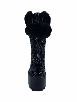 DUNE FUR - BLACK PATENT -Engel Cheap Store dune fur black patent 870041