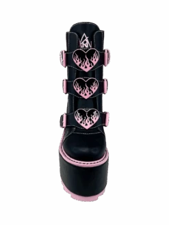 DUNE LO HEARTS ON FIRE - BLACK/PINK -Engel Cheap Store dune lo hearts on fire blackpink 535215