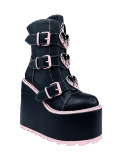 DUNE LO HEARTS ON FIRE - BLACK/PINK