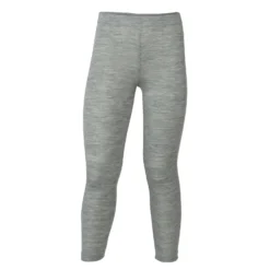 Engel Wool/Silk Child Leggings (1y-10y) - Light Grey Melange