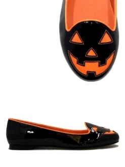 LYDIA JACKOLANTERN - BLACK/ORANGE PATENT