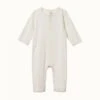 Pointelle Henley Pyjama Suit - Natural