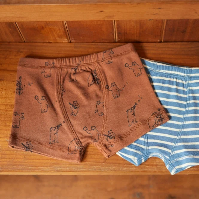 Organic Boxer Shorts - Bluegrass Bears Coco Print 3 Organic Boxer Shorts - Bluegrass Bears Coco Print - Image 3