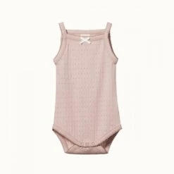 Camisole Bodysuit Pointelle - Rose Bud