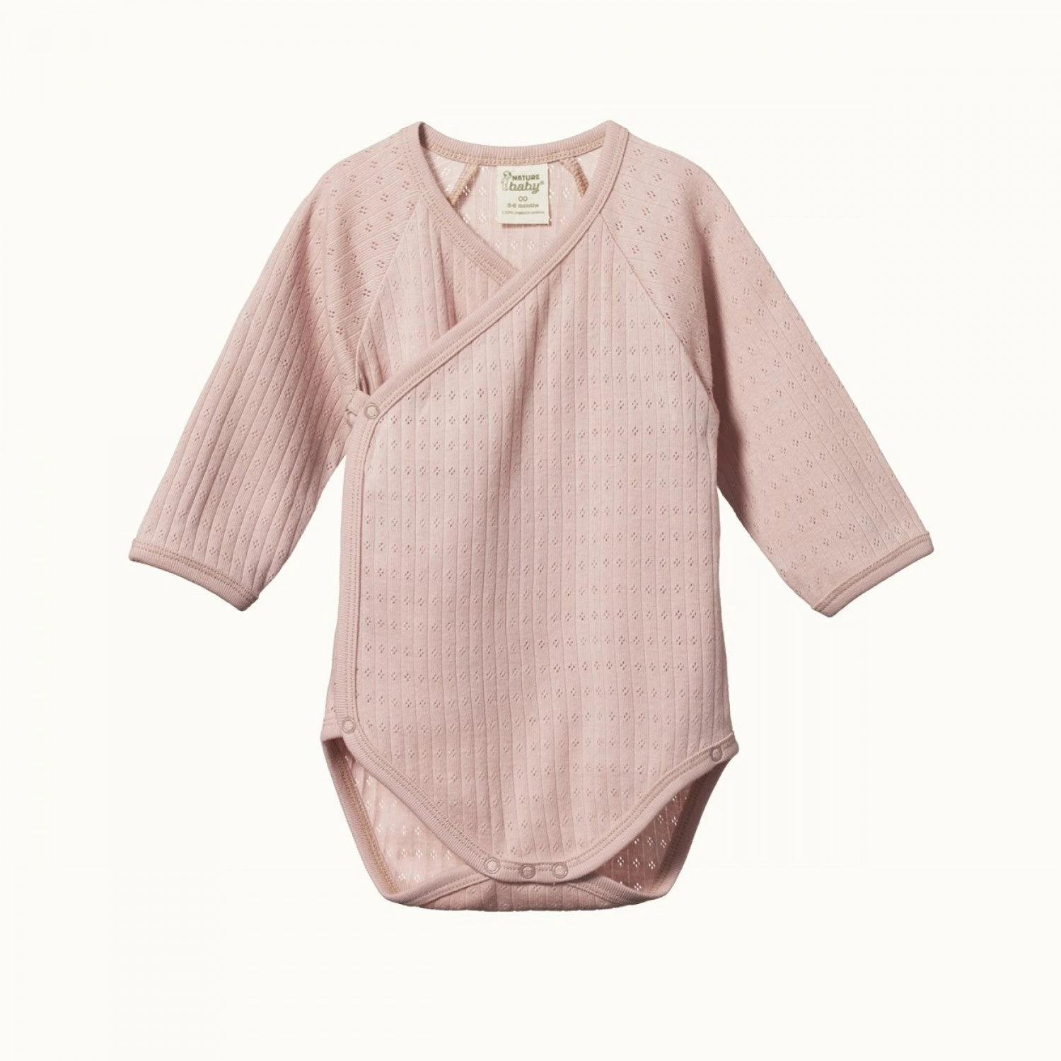 Pointelle Kimono Bodysuit - Rosebud 1 Pointelle Kimono Bodysuit - Rosebud