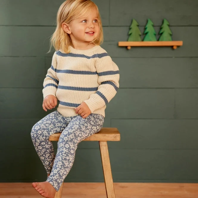 Organic Cotton Leggings - Large Daisy Belle Print 3 Organic Cotton Leggings - Large Daisy Belle Print - Image 3