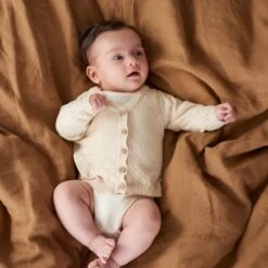 Light Cotton Knit Cardigan - Natural Diamond Knit 6 Light Cotton Knit Cardigan - Natural Diamond Knit -Engel Cheap Store nb11862 natural diamond knit 1