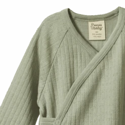 Merino Pointelle Kimono Stretch & Grow - Seedling 7 Merino Pointelle Kimono Stretch & Grow - Seedling -Engel Cheap Store nb2206 seedling 1 min