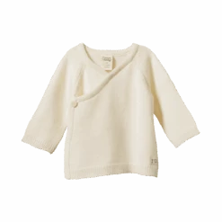 Merino Knit Kimono Jacket - Natural