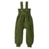 Organic Merino Dungarees - Olive