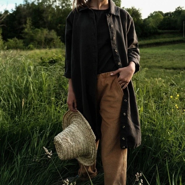 Organic Cotton Chunky Corduroy Pants - Brown Sugar 5 Organic Cotton Chunky Corduroy Pants - Brown Sugar - Image 5