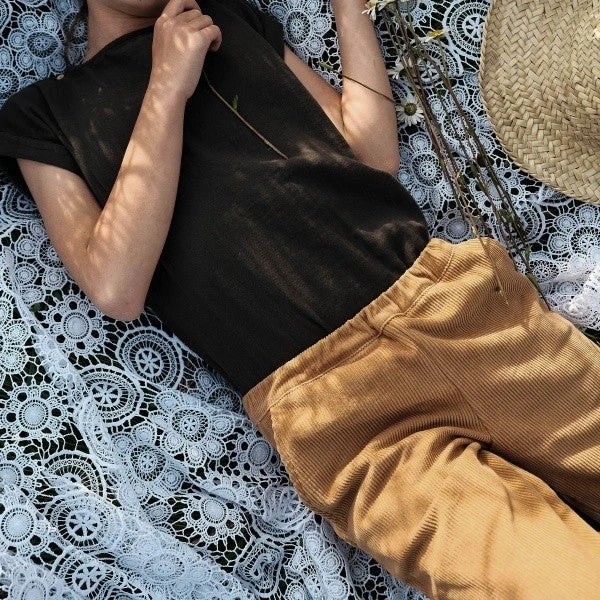 Organic Cotton Chunky Corduroy Pants - Brown Sugar 7 Organic Cotton Chunky Corduroy Pants - Brown Sugar - Image 7