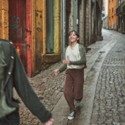 Organic Cotton Chunky Corduroy Pants - Maple Sugar -Engel Cheap Store pantalon pomelos maple sugar3