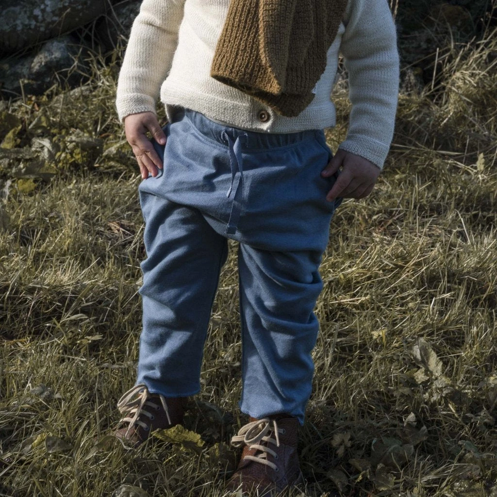 Organic Cotton Nordic Pants - Steel Blue 7 Organic Cotton Nordic Pants - Steel Blue - Image 7