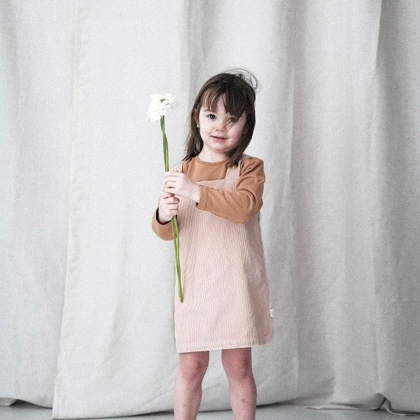 Organic Corduroy Pinafore - Brown Sugar 4 Organic Corduroy Pinafore - Brown Sugar - Image 4