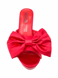 SASHA BOW - RED SATIN -Engel Cheap Store sasha bow red satin 132457