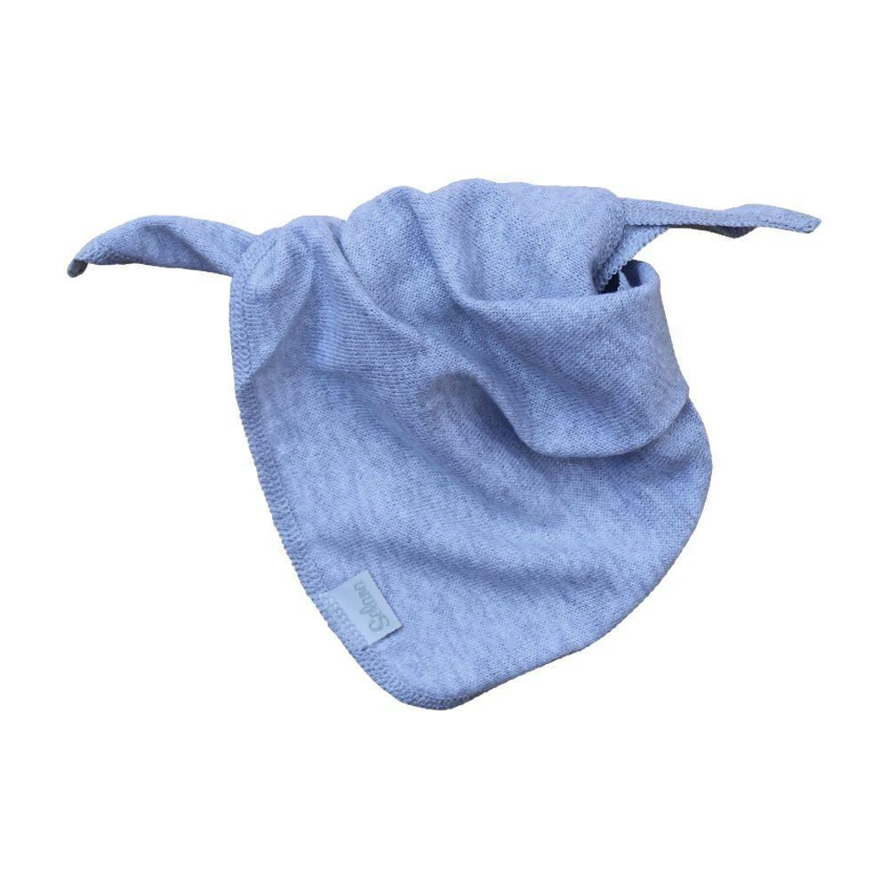 Selana Organic Cotton Baby Neck Cloth - Grey 1 Selana Organic Cotton Baby Neck Cloth - Grey