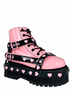 SLAYR BNDG HEART - PINK HOLOGRAM/BLACK